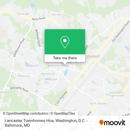 Lancaster Townhomes Hoa map