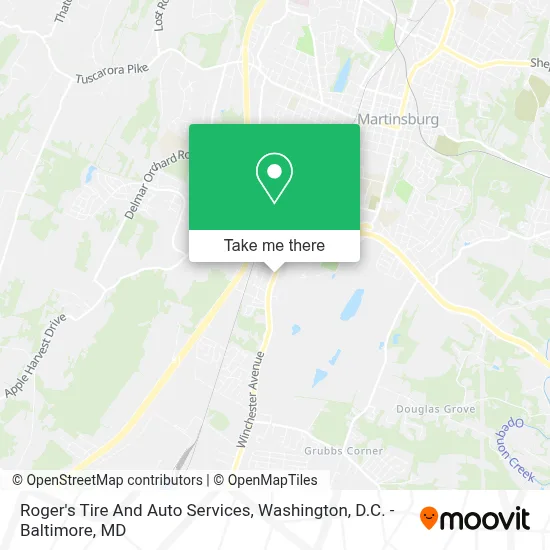 Roger's Tire And Auto Services map