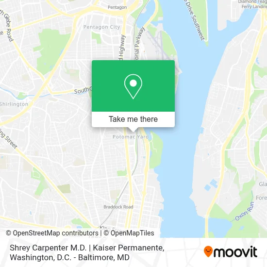 Shrey Carpenter M.D. | Kaiser Permanente map