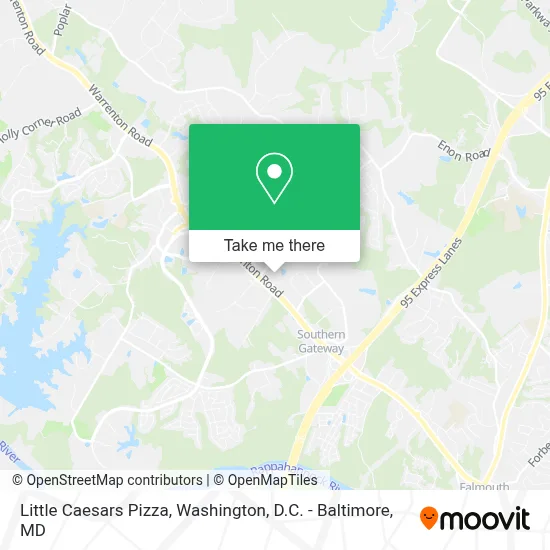 Little Caesars Pizza map