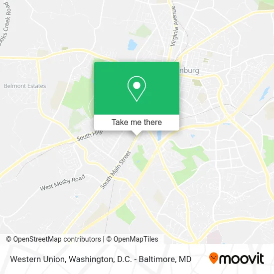 Western Union map
