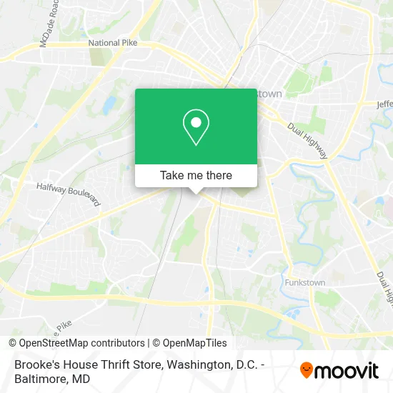 Brooke's House Thrift Store map
