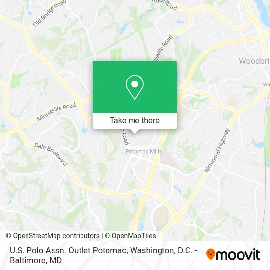 U.S. Polo Assn. Outlet Potomac map