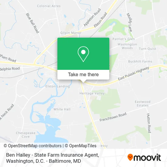 Ben Halley - State Farm Insurance Agent map