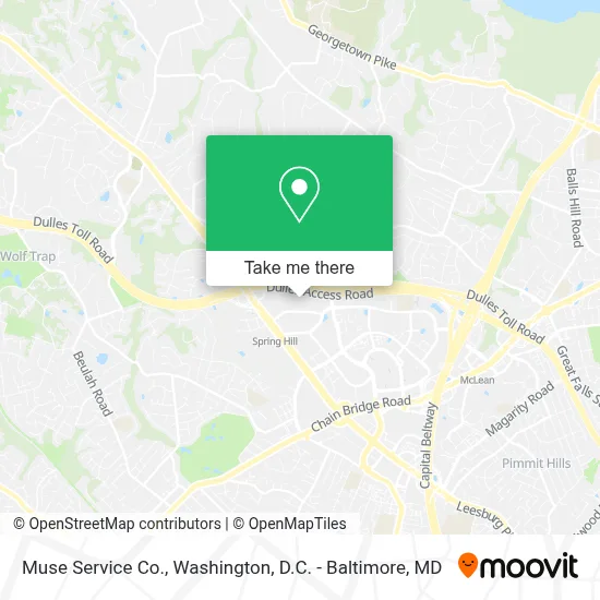 Muse Service Co. map