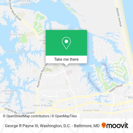 George R Payne III map