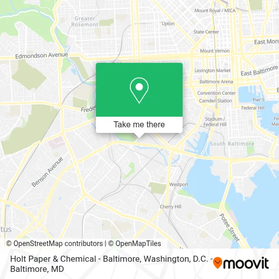 Holt Paper & Chemical - Baltimore map
