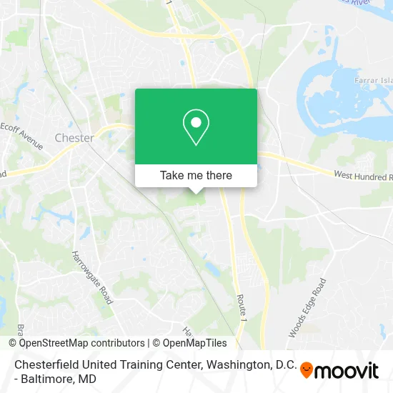 Chesterfield United Training Center map