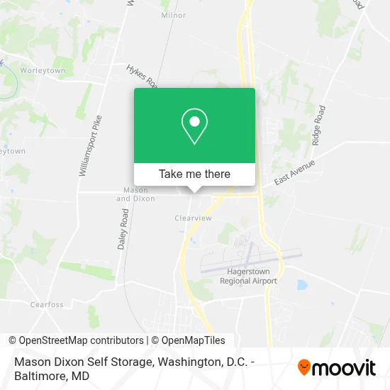 Mason Dixon Self Storage map