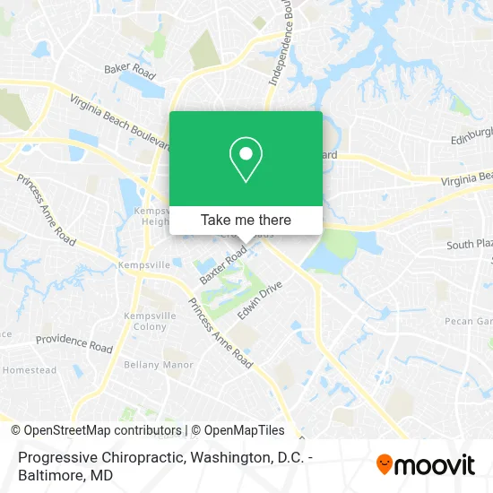 Progressive Chiropractic map