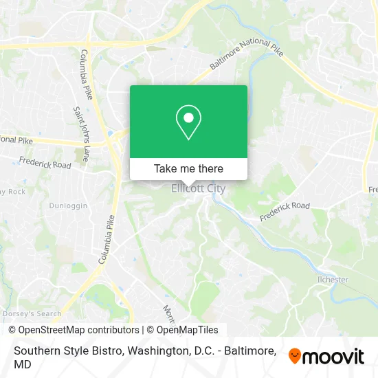 Southern Style Bistro map