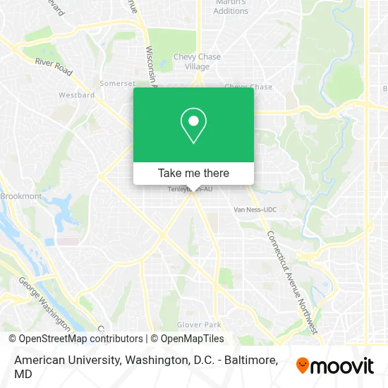 American University map
