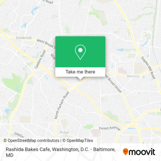 Rashida Bakes Cafe map