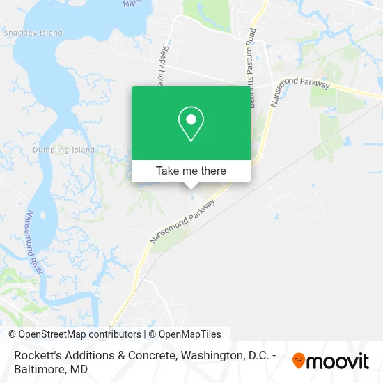 Rockett's Additions & Concrete map
