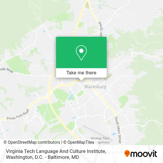 Virginia Tech Language And Culture Institute map