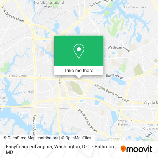 Easyfinanceofvirginia map