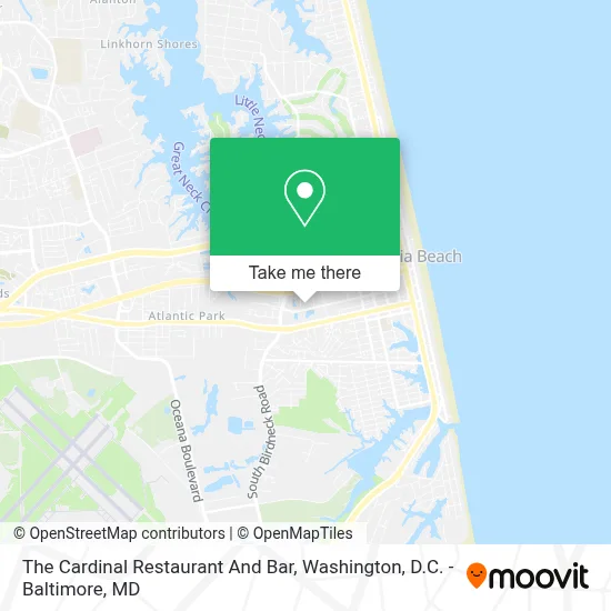 The Cardinal Restaurant And Bar map