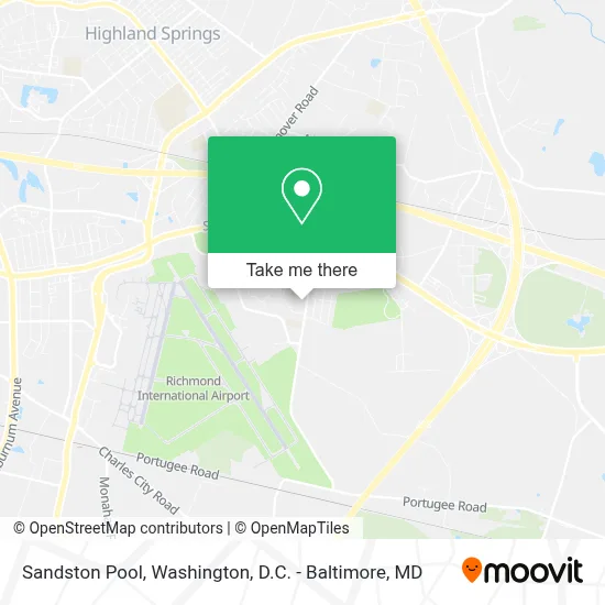 Sandston Pool map