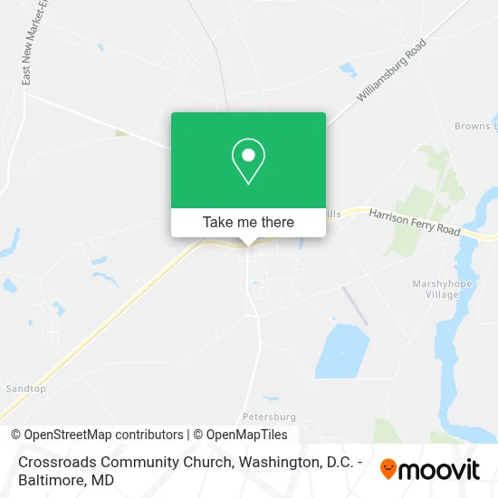 Crossroads Community Church map