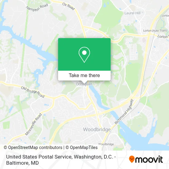 United States Postal Service map