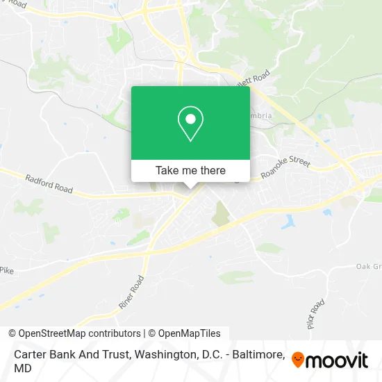 Carter Bank And Trust map