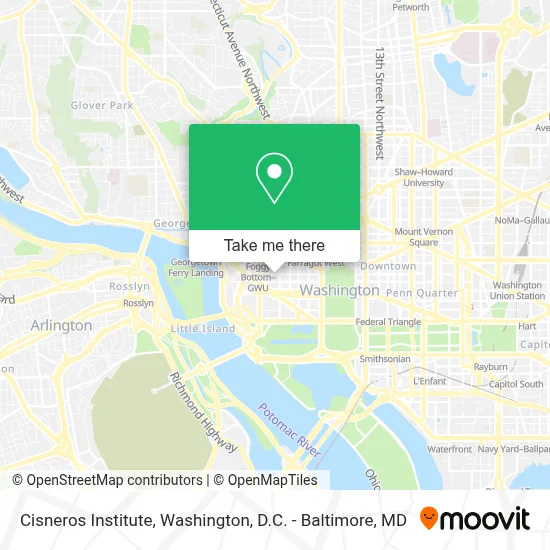 Cisneros Institute map