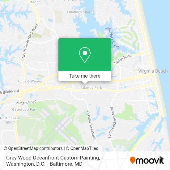 Grey Wood Oceanfront Custom Painting map