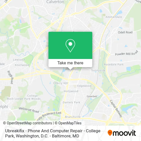 Ubreakifix - Phone And Computer Repair - College Park map