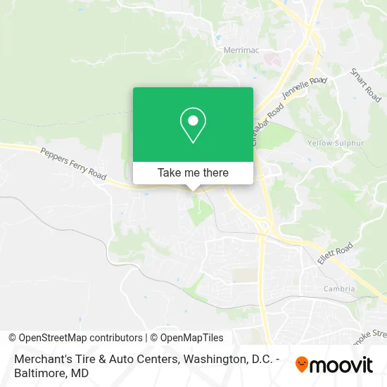 Merchant's Tire & Auto Centers map