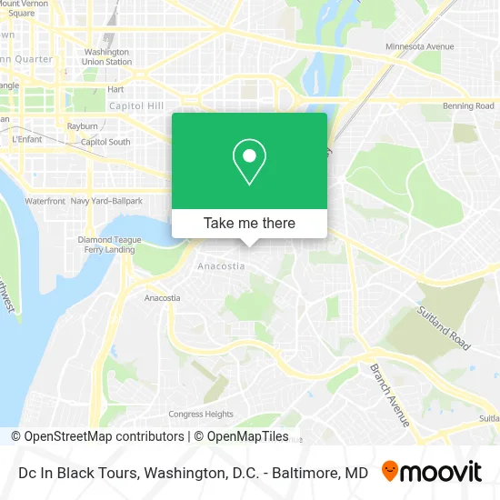 Dc In Black Tours map