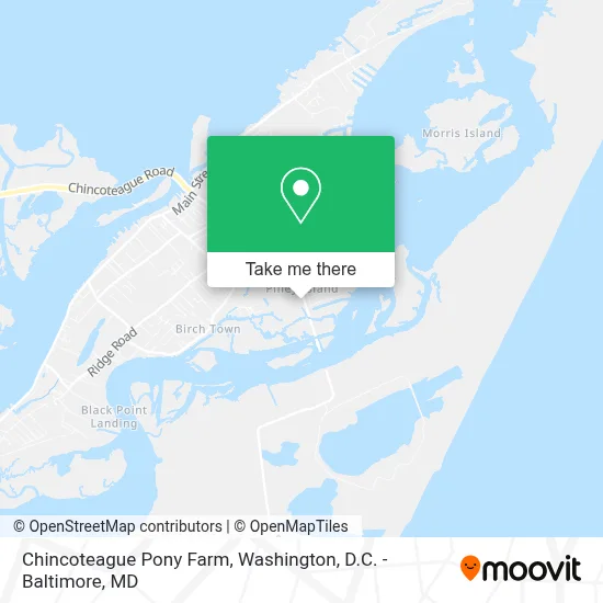 Chincoteague Pony Farm map