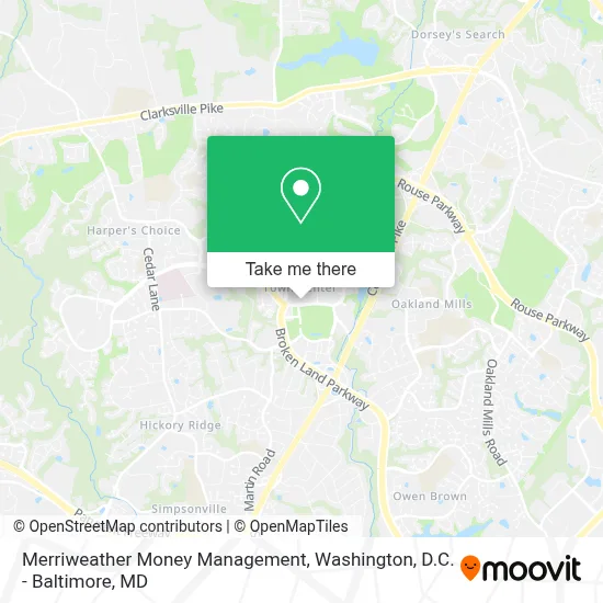 Merriweather Money Management map