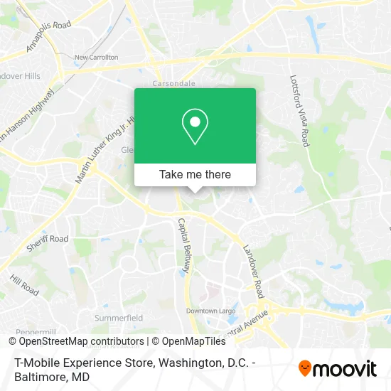 T-Mobile Experience Store map