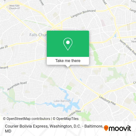 Courier Bolivia Express map