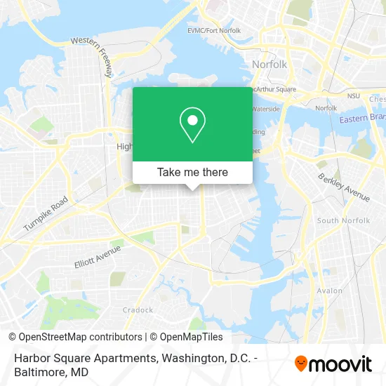 Harbor Square Apartments map