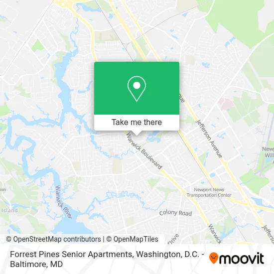 Forrest Pines Senior Apartments map