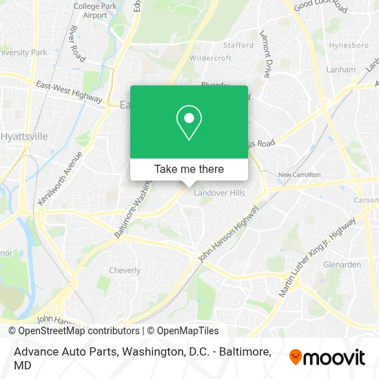 Advance Auto Parts map
