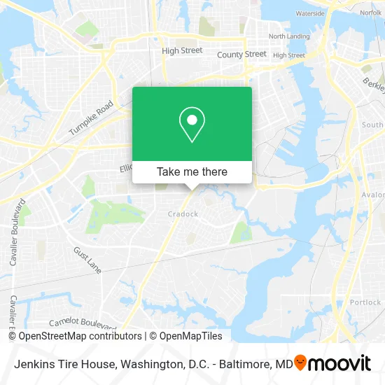 Jenkins Tire House map