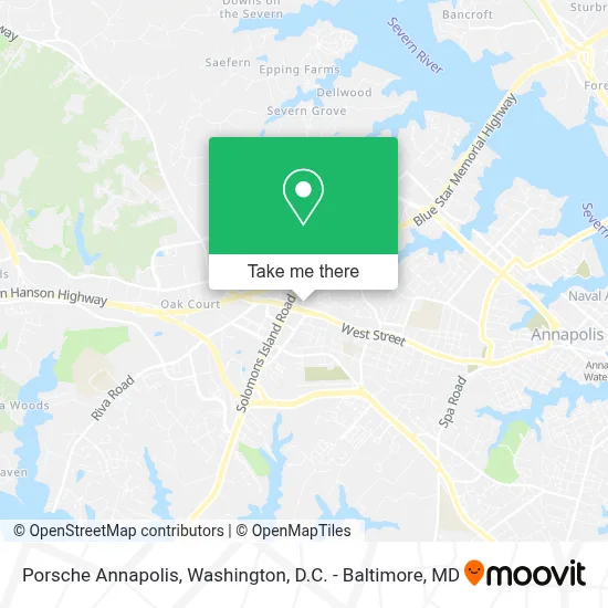 Porsche Annapolis map