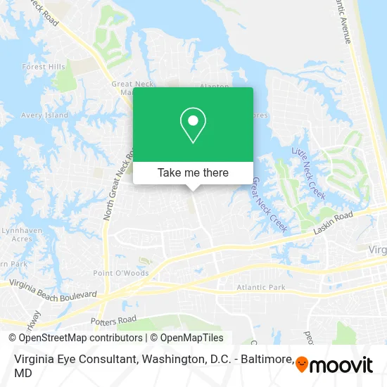 Virginia Eye Consultant map