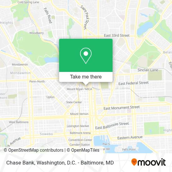 Chase Bank map