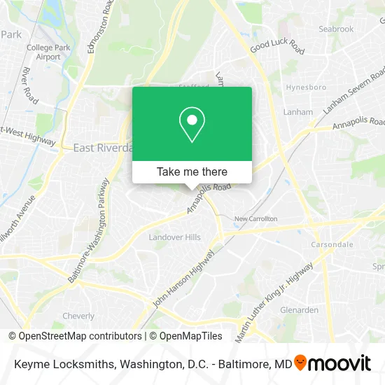 Keyme Locksmiths map