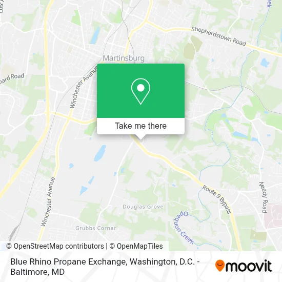 Blue Rhino Propane Exchange map