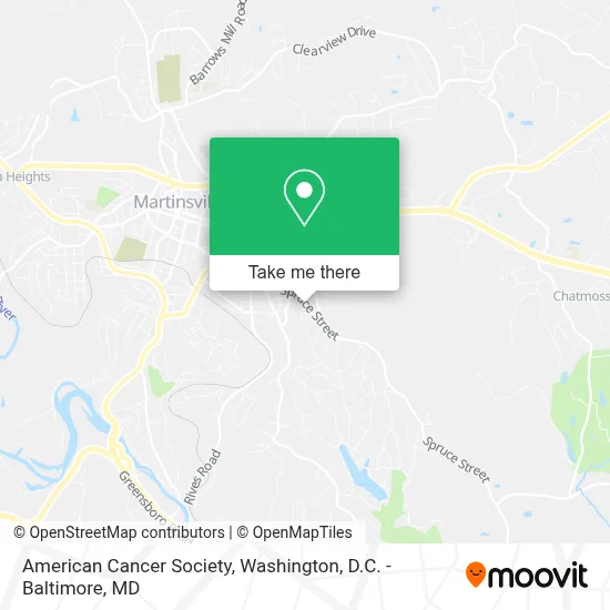 American Cancer Society map
