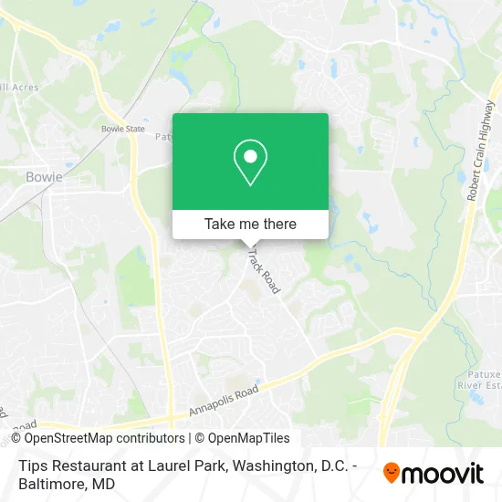 Tips Restaurant at Laurel Park map