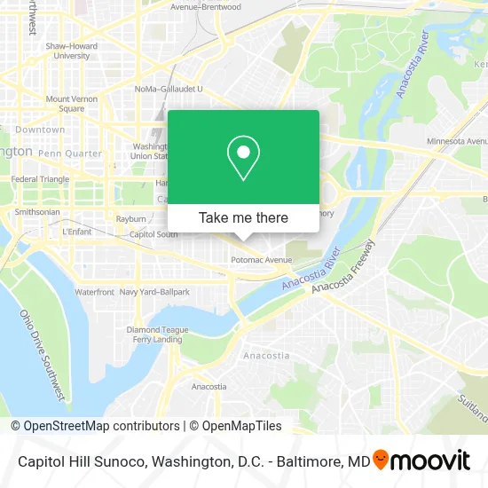 Capitol Hill Sunoco map