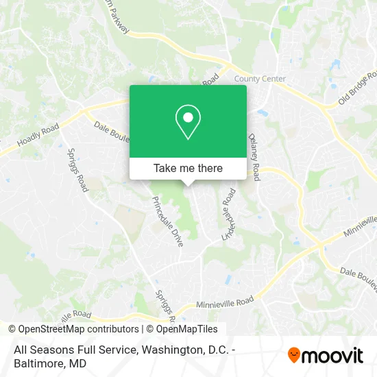 All Seasons Full Service map