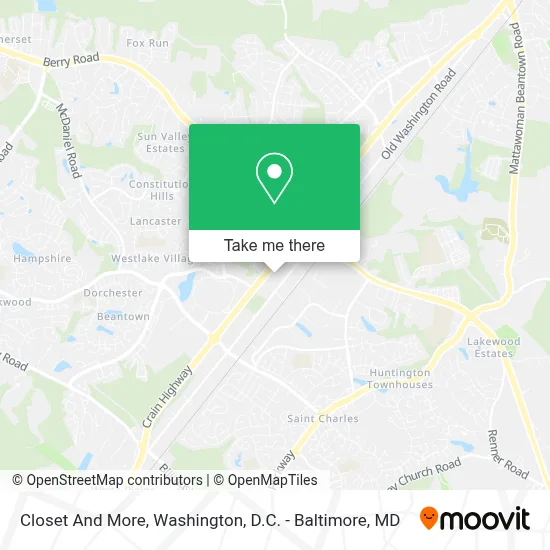 Closet And More map