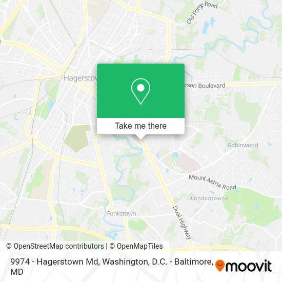 9974 - Hagerstown Md map