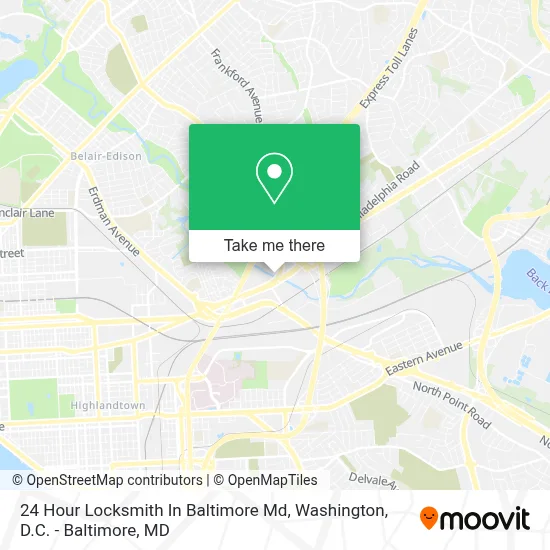 24 Hour Locksmith In Baltimore Md map